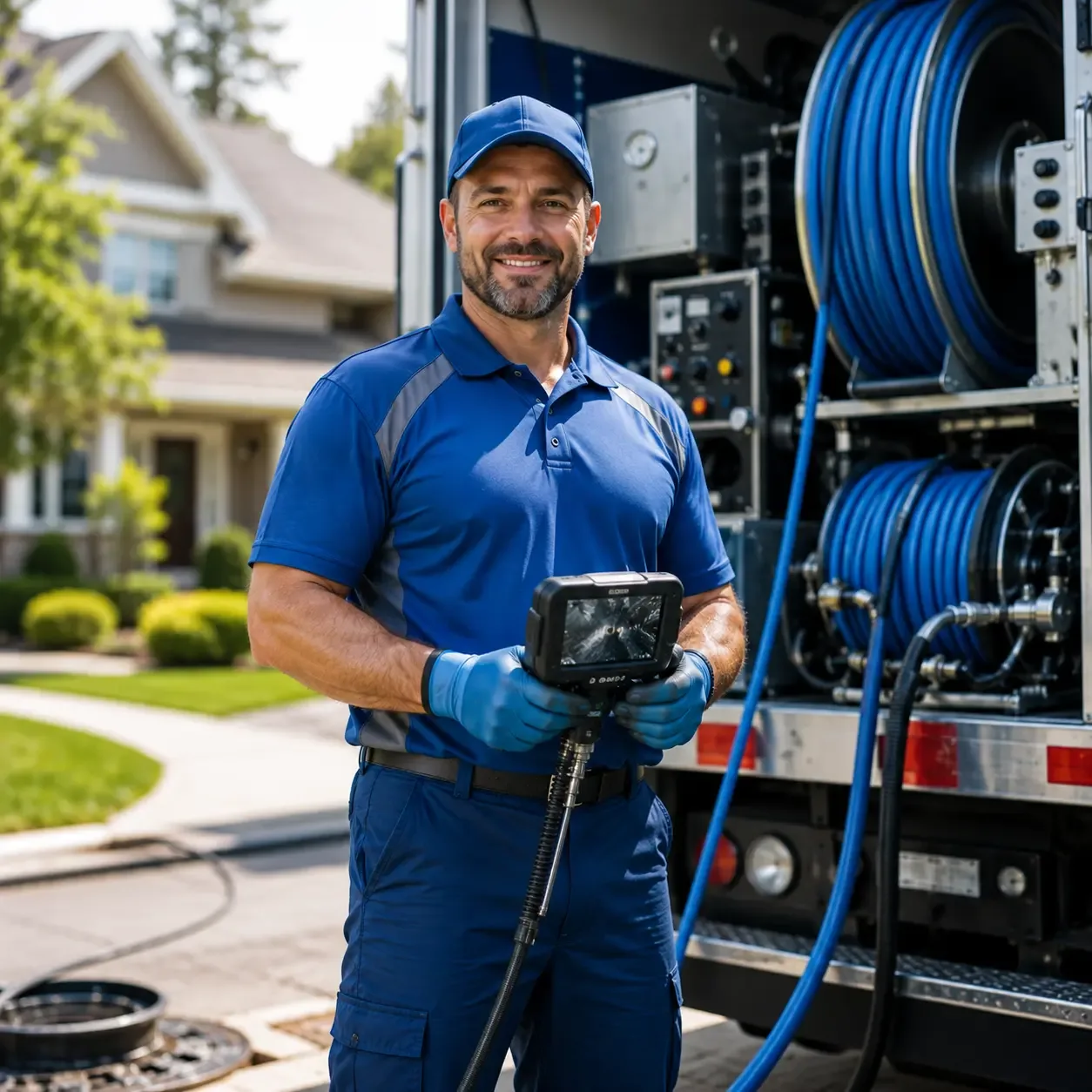 Local outdoor drain cleaning specialists in New Hudson, MI